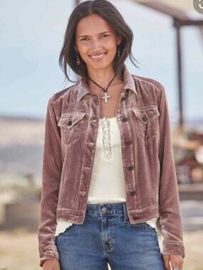 Sundance | Wren Velvet Western Jacket in Dusty Mauve, Size XS GUC